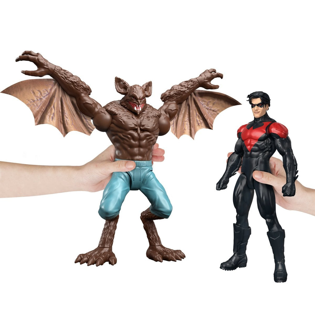 DC Batman & Nightwing vs Man-Bat 12-Inch Scale Action Figure 3-Pack