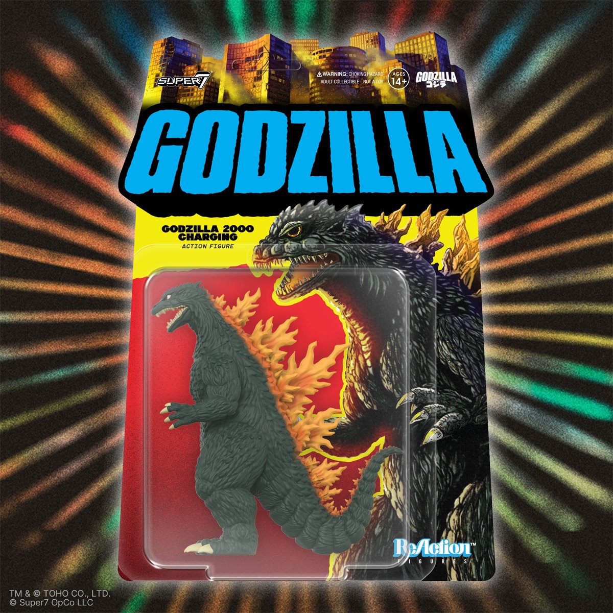 Godzilla 2000 (Charging) 3 3/4-Inch ReAction Figure