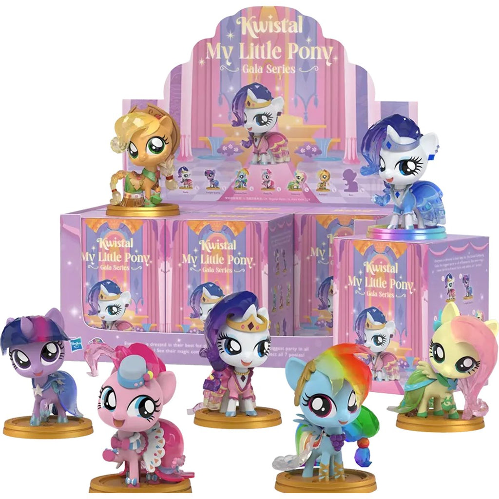My Little Pony x Kwistal Gala Series Mini-Figure Display Tray of 6