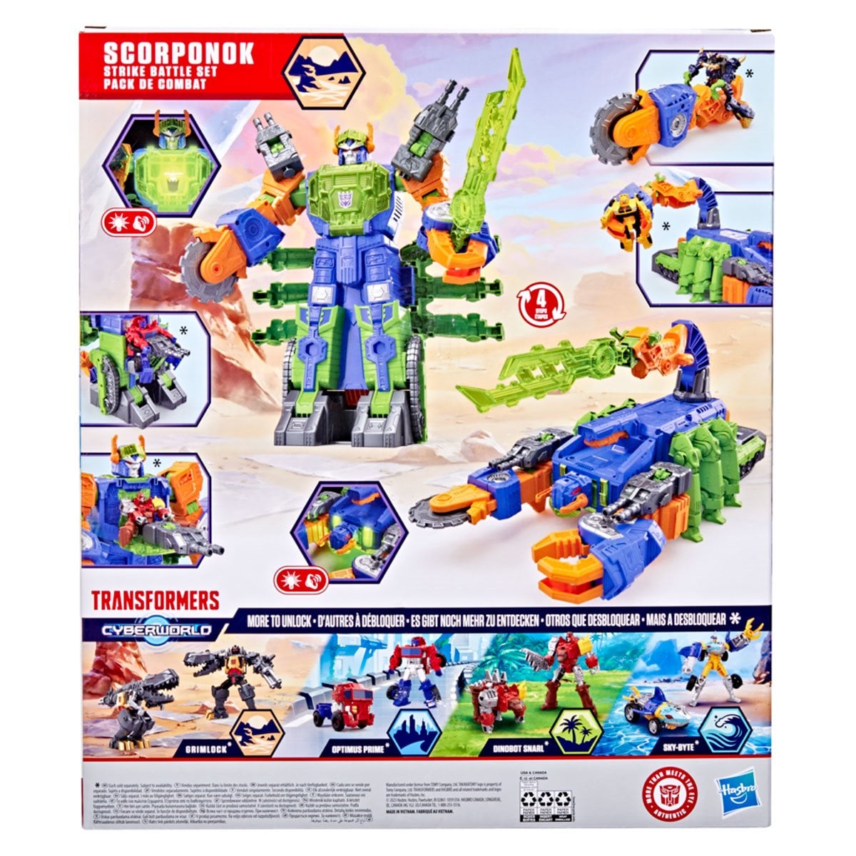 Transformers Cyberworld Scorponok Strike Battle Figure