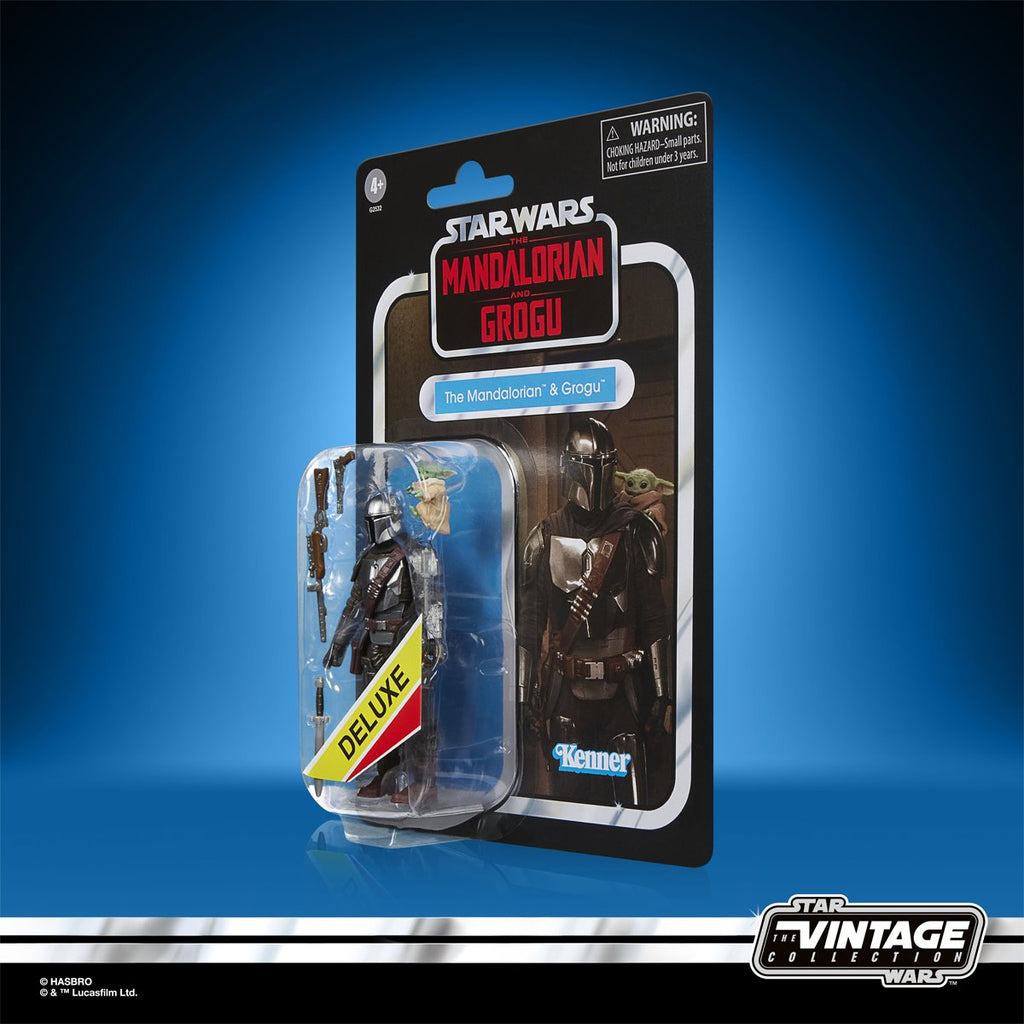 Star Wars The Vintage Collection The Mandalorian & Grogu Deluxe 3 3/4-Inch Action Figure