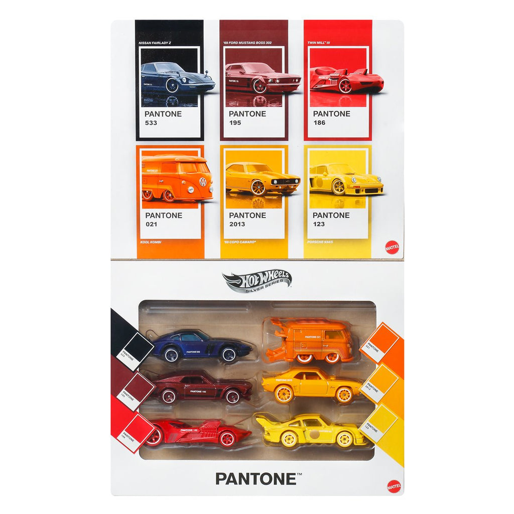Hot Wheels Silver Series Pantone Vehicle Multipack Case of 6