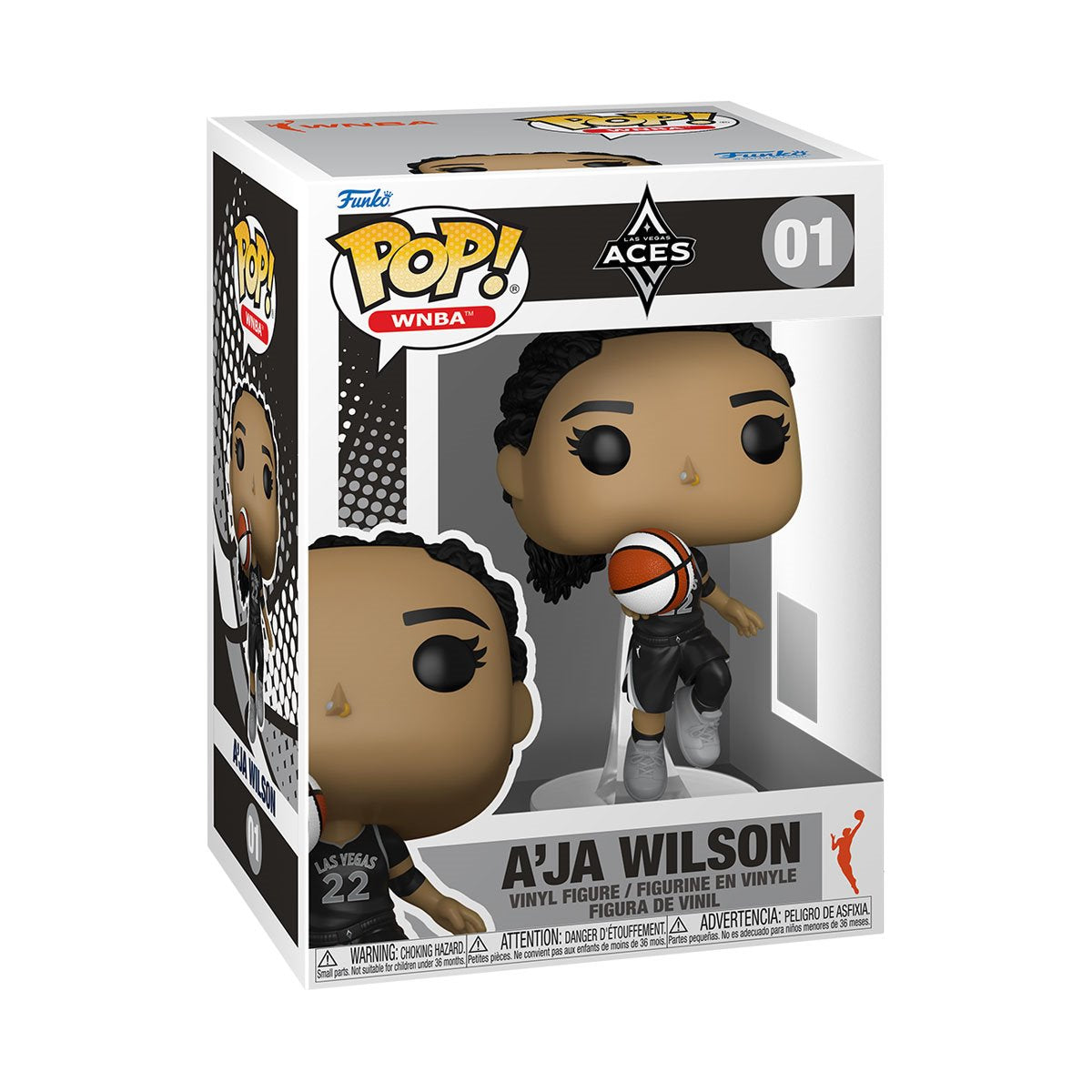 WNBA Aces A'ja Wilson Funko Pop! Vinyl Figure #01