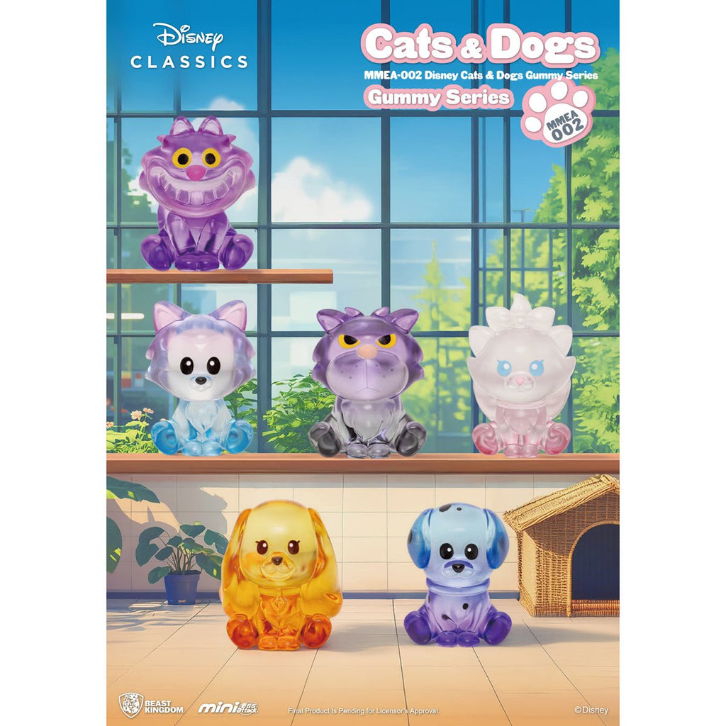 Disney Cats and Dogs Gummy Series MMEA-002 Mini-Figure Blind Box Case of 24
