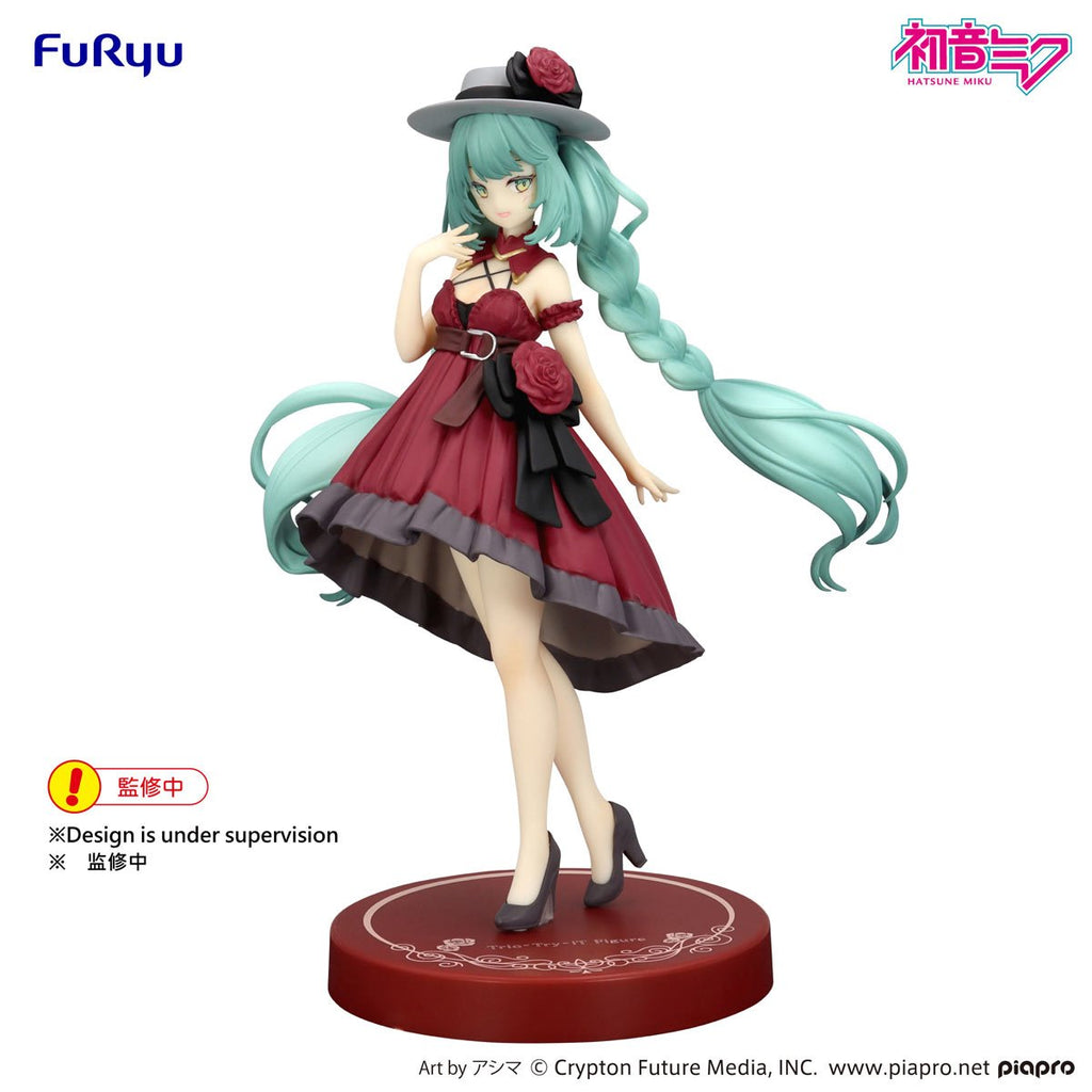 Vocaloid Hatsune Miku Outing Dress Red Color Version Trio-Try-iT Statue