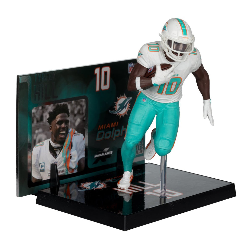 NFL SportsPicks 2025 Miami Dolphins Tyreek Hill Alternate Jersey 7-Inch Scale Posed Figure