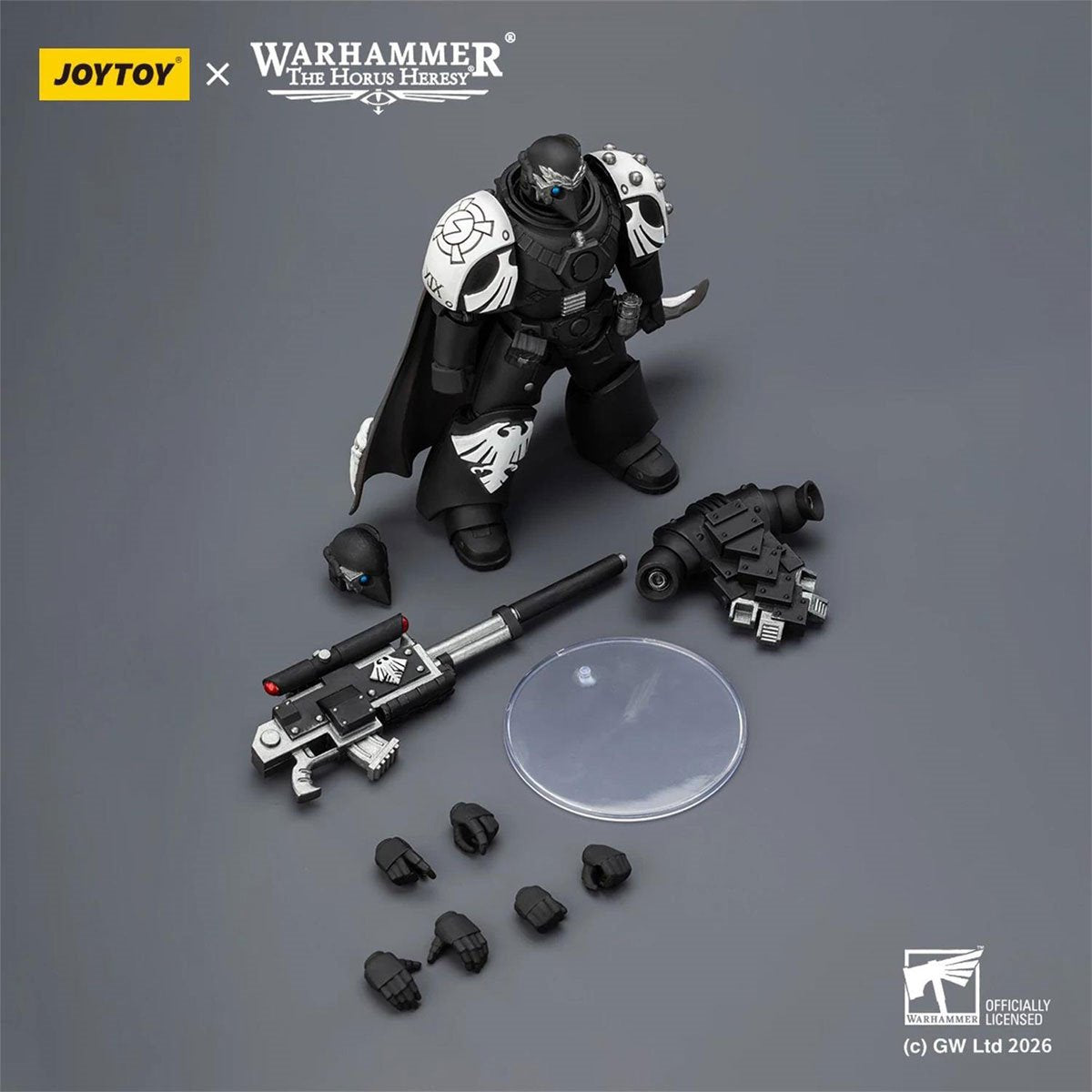 Joy Toy Warhammer The Horus Heresy Raven Guard Mor Deythan With Nemesis Bolt Rifle 1:18 Scale Action Figure