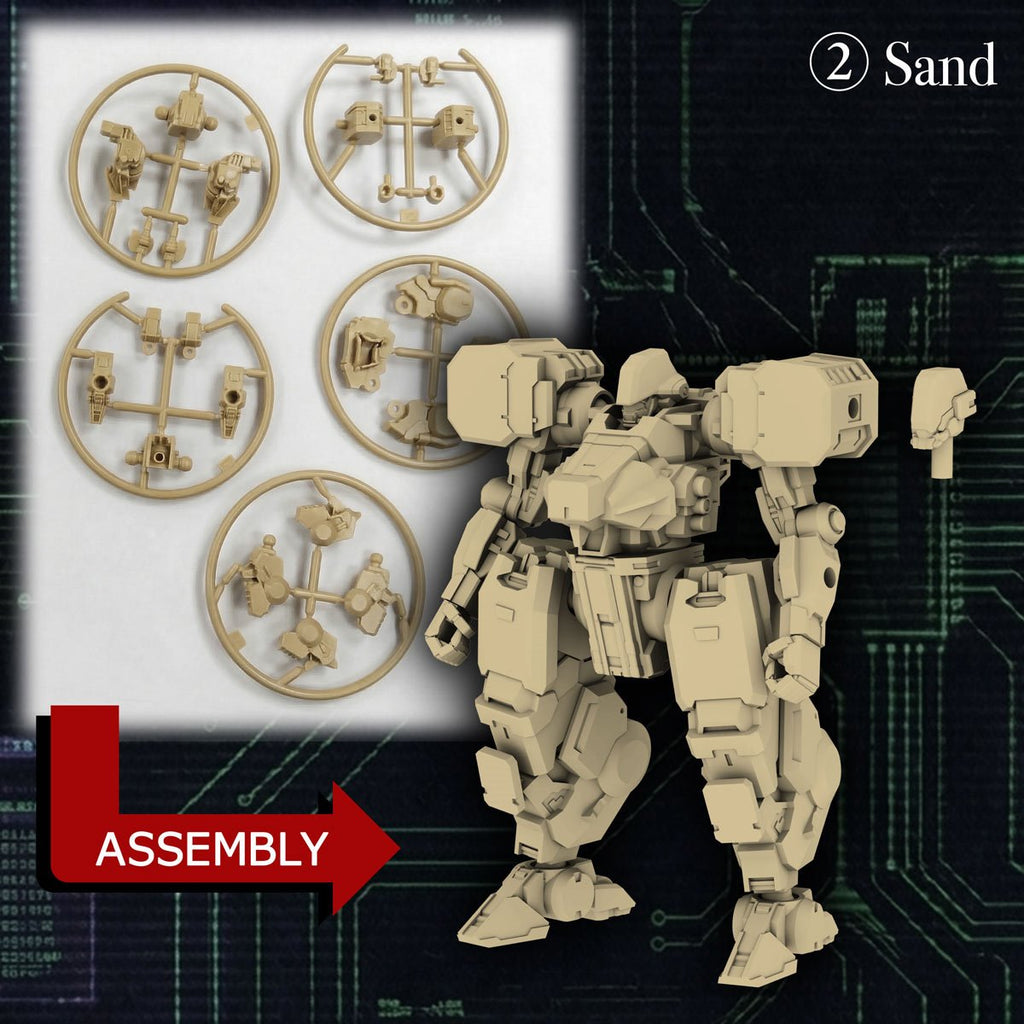 Kikou Sensen Wave 1 Paracrax 1:100 Scale Model Kit Set of 6