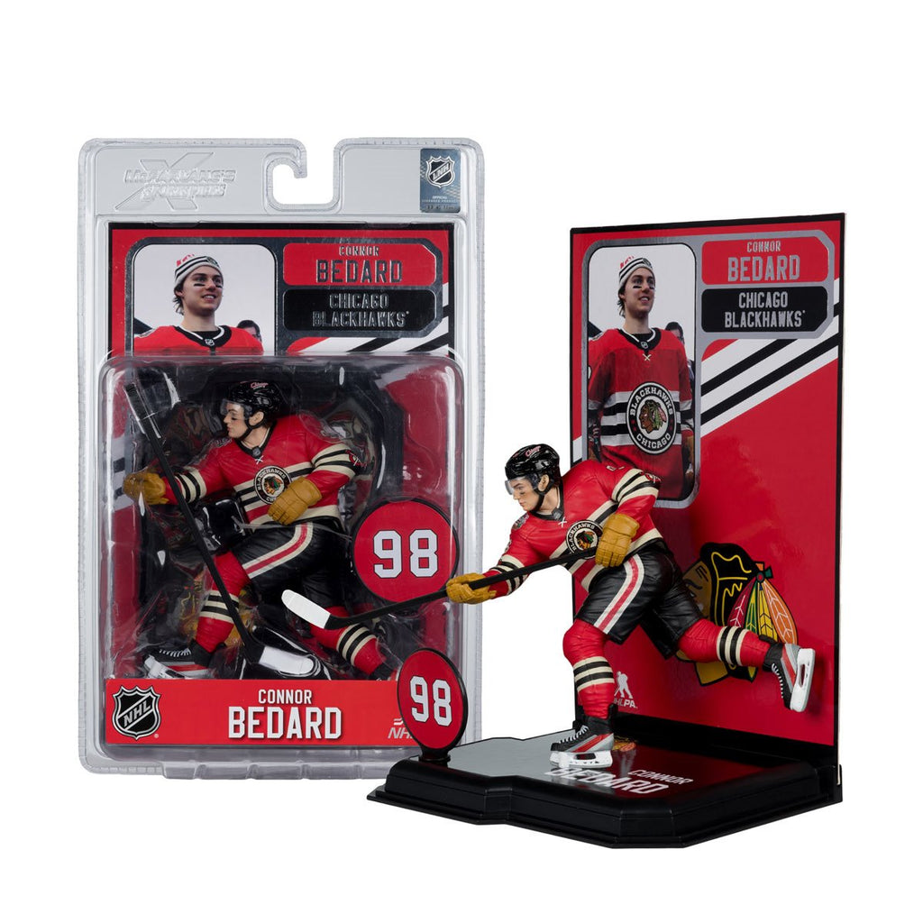 NHL SportsPicks Chicago Blackhawks Connor Bedard Winter Classic Jersey 7-Inch Posed Figure