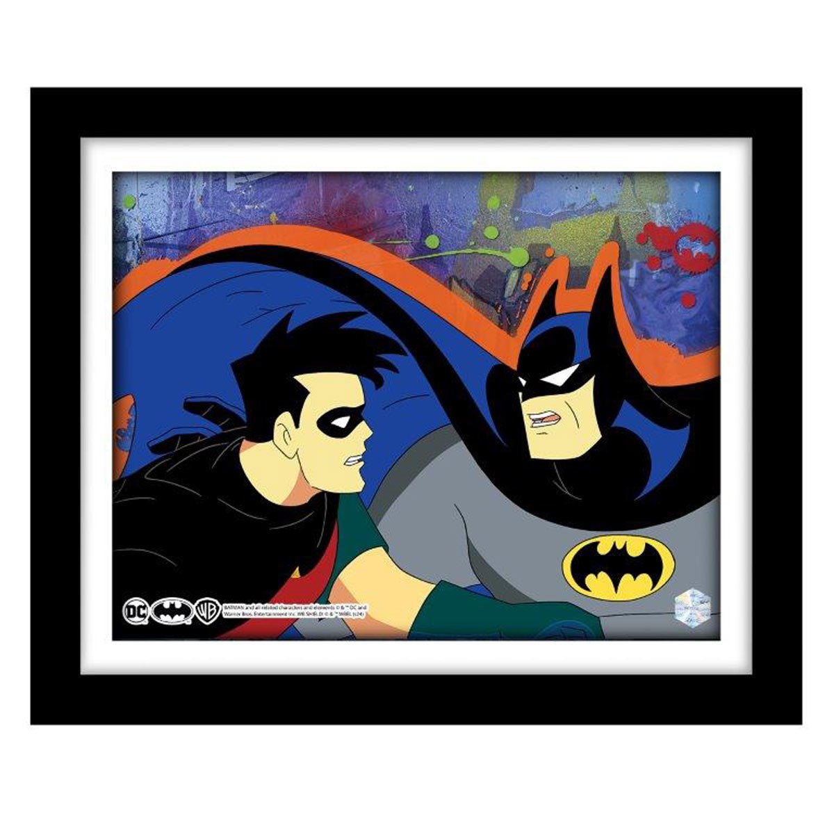 Batman: The Animated Series Christmas with the Joker #1109 Animation Cel Artist Edition Framed Art Print