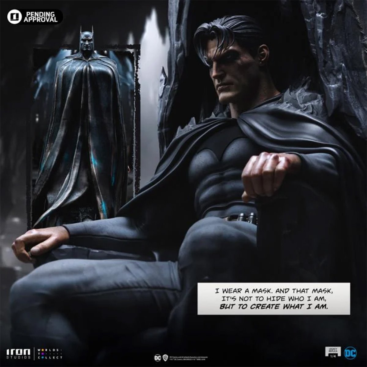 Batman and Bruce Wayne DC Comics Legacy Replica 1:4 Scale Limited Edition Statue