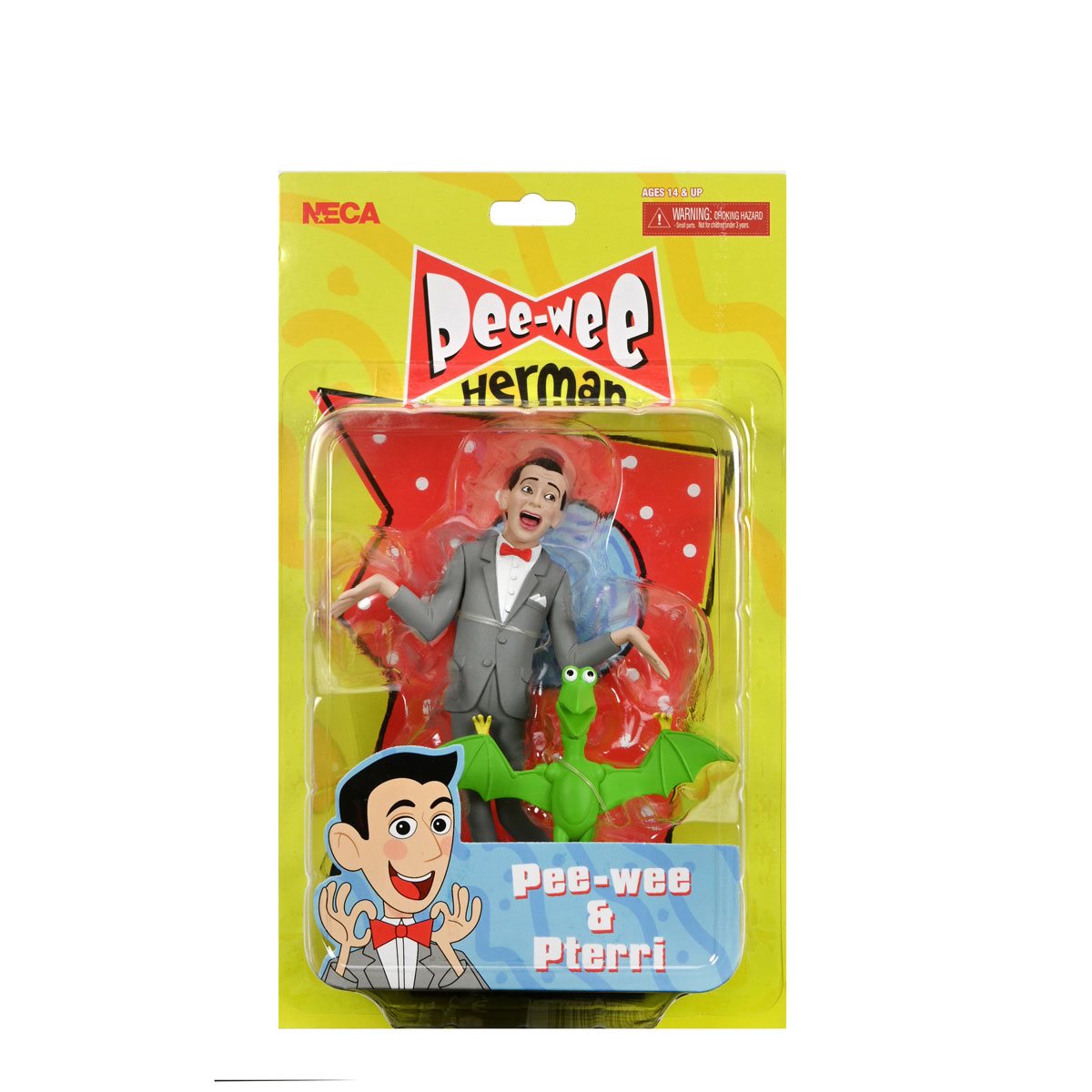 Pee-wee's Playhouse Toony Classics Pee-wee Herman 6-Inch Scale Action Figure