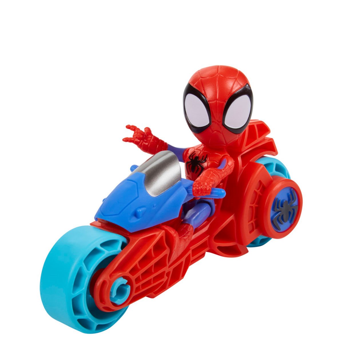 Spidey and His Amazing Friends Spider-Man Action Figure with Toy Motorcycle