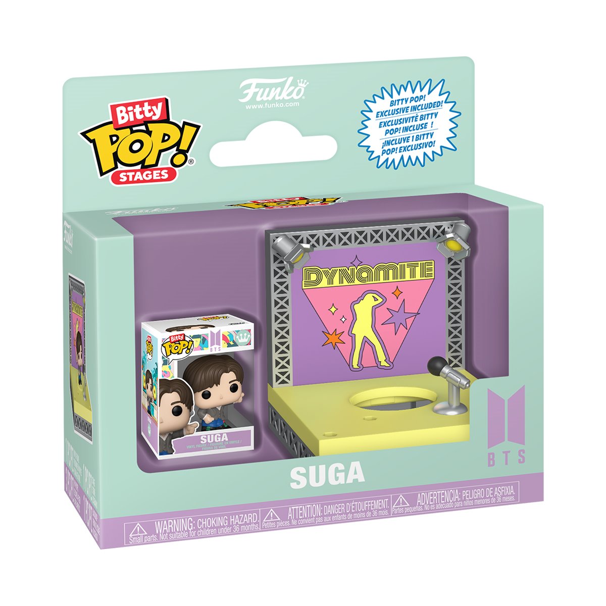 BTS Dynamite Suga Bitty Pop! Stages Mini-Figure