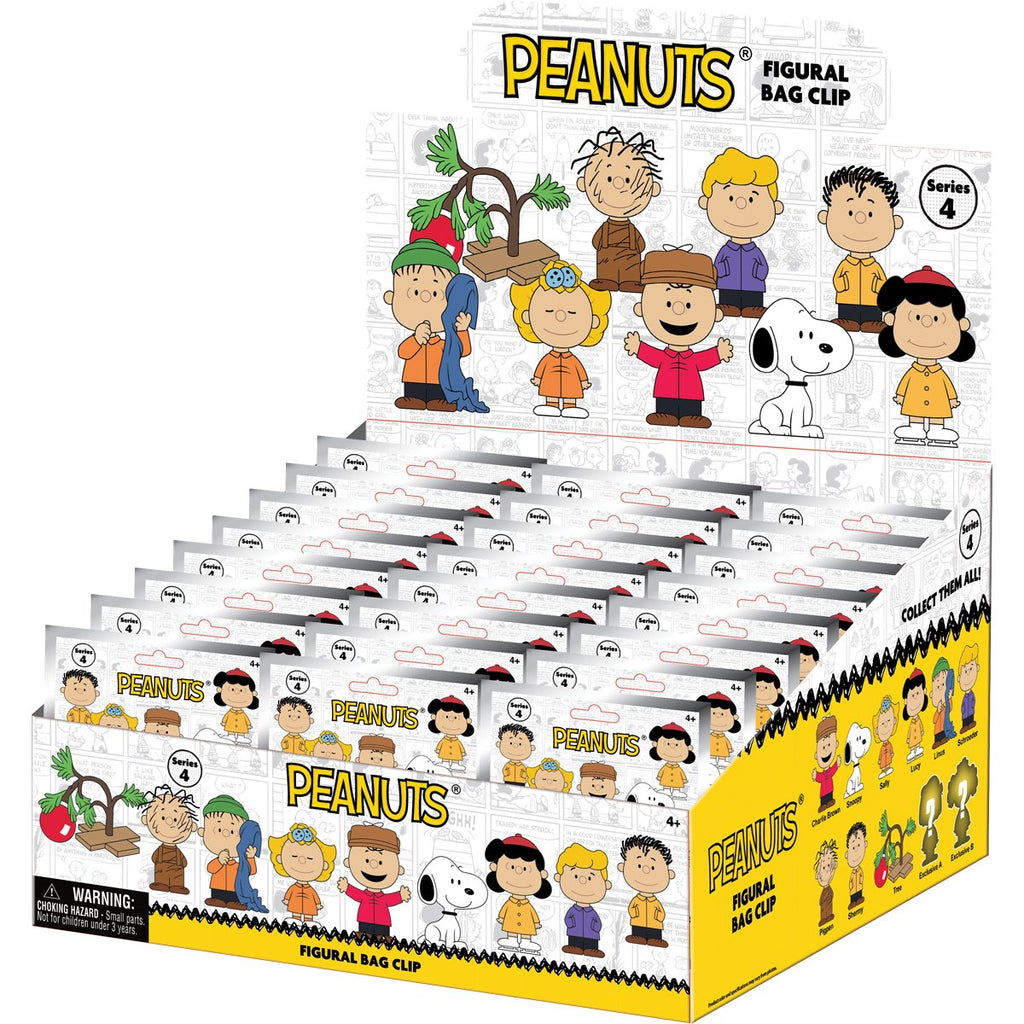 Peanuts Series 4 3D Foam Bag Clip Random 6-Pack