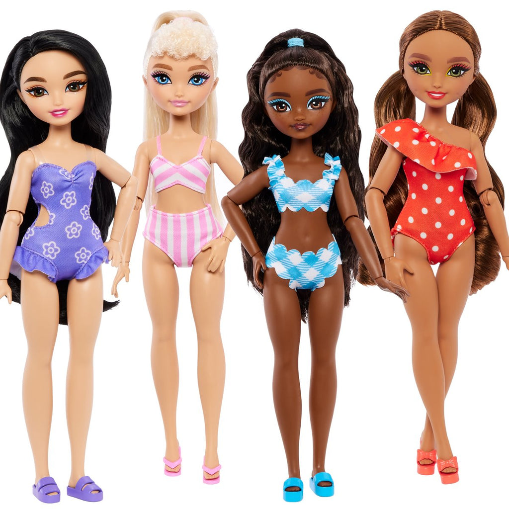 Barbie Dream Besties Accessories and Doll Case of 4