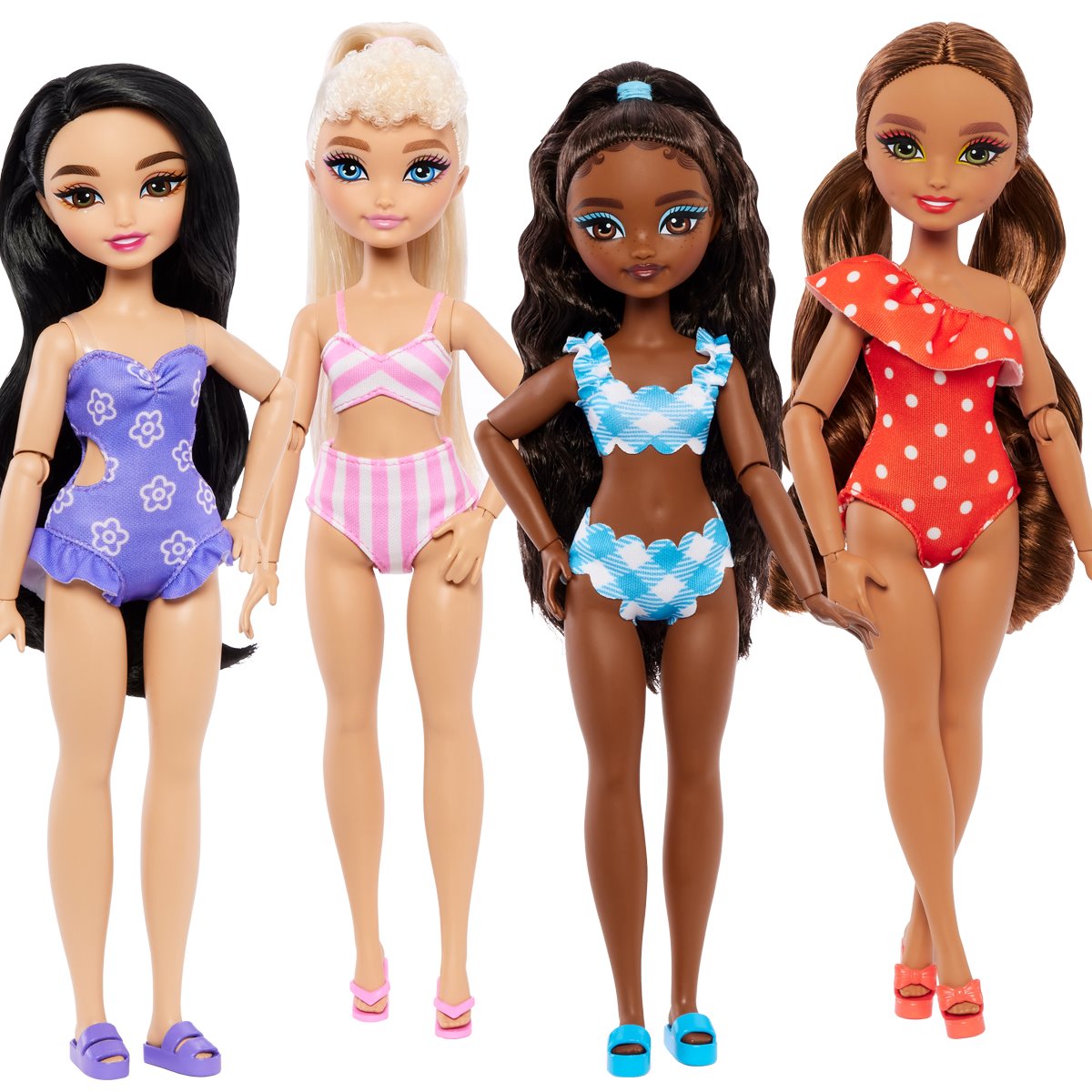Barbie Dream Besties Accessories and Doll Case of 4