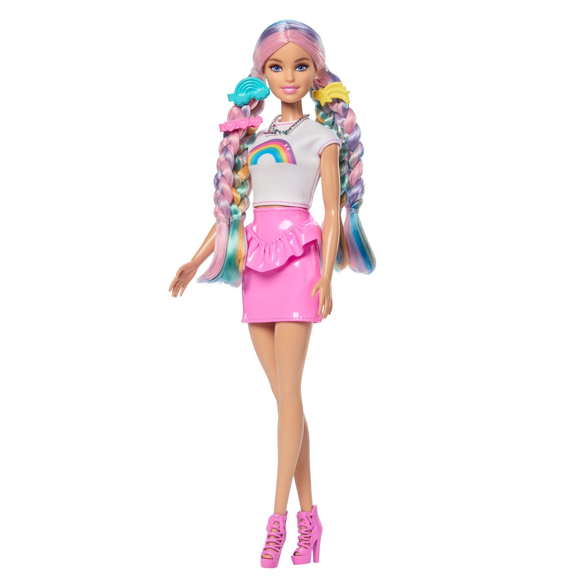 Barbie Rainbow Sparkle Hair Doll with Blonde Hair