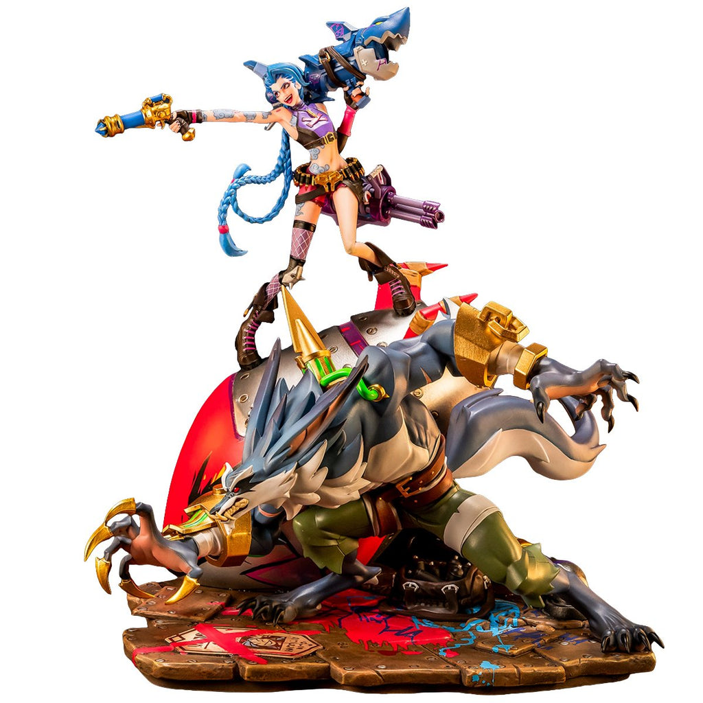 2XKO Jinx and Warwick 1:10 Scale Resin Statue