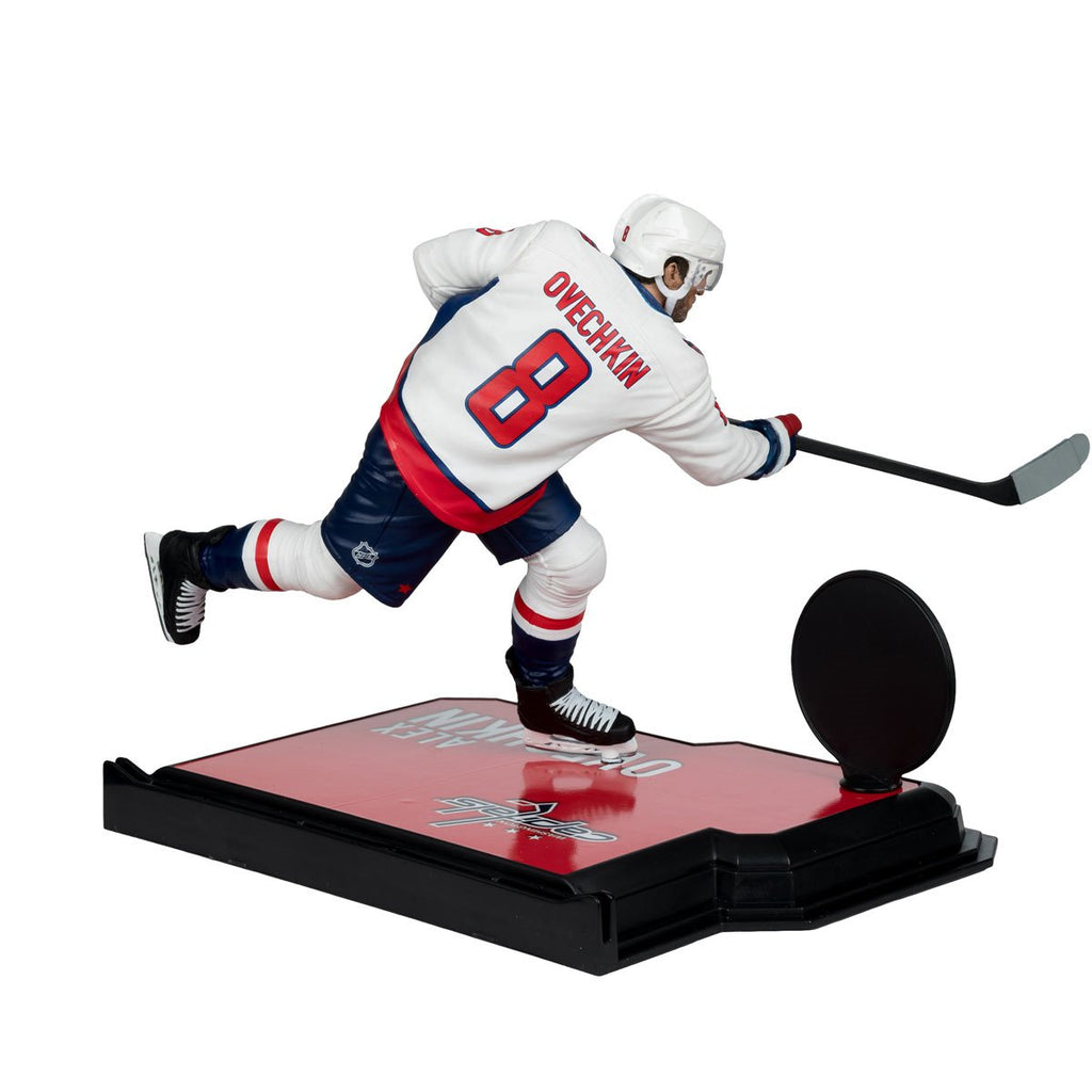 NHL SportsPicks Washington Capitals Alexander Ovechkin White Jersey 7-Inch Posed Figure