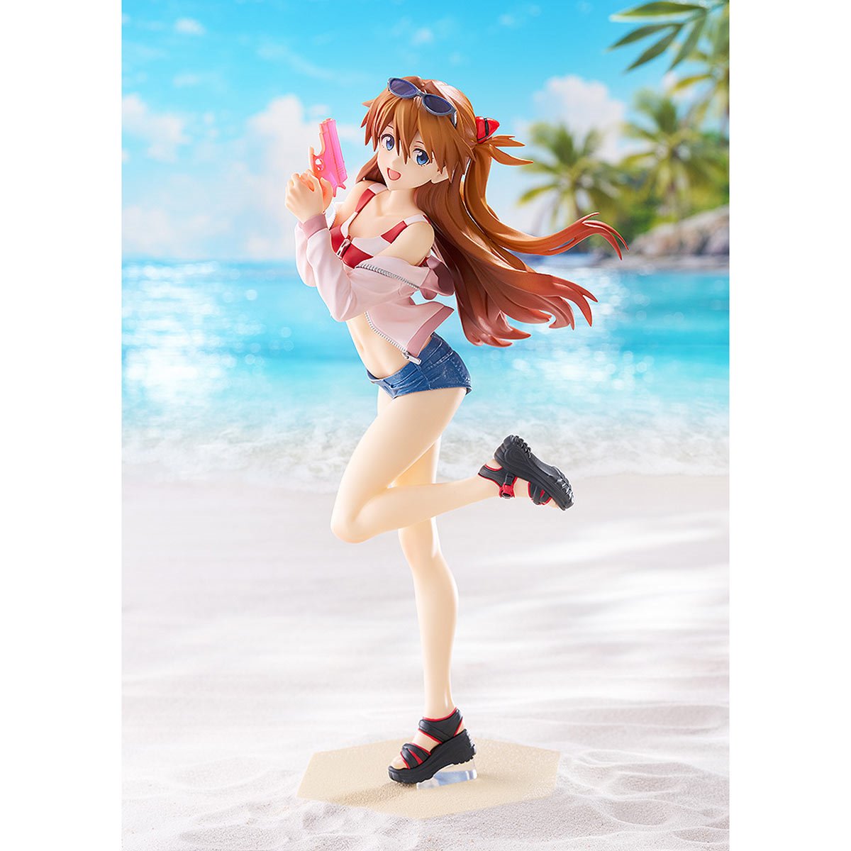 Rebuild of Evangelion Asuka Shikinami Langley Beach Queens Pop Up Parade L Statue