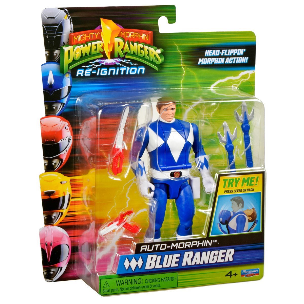 Mighty Morphin Power Rangers: Re-Ignition Auto Morphin Blue Ranger Action Figure