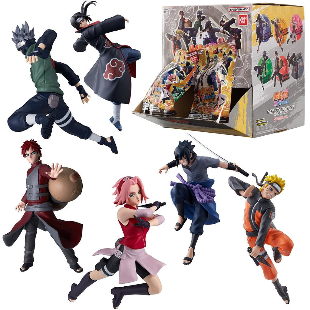 Naruto Shippuden Posed Blind Mini-Figure Display Box of 24