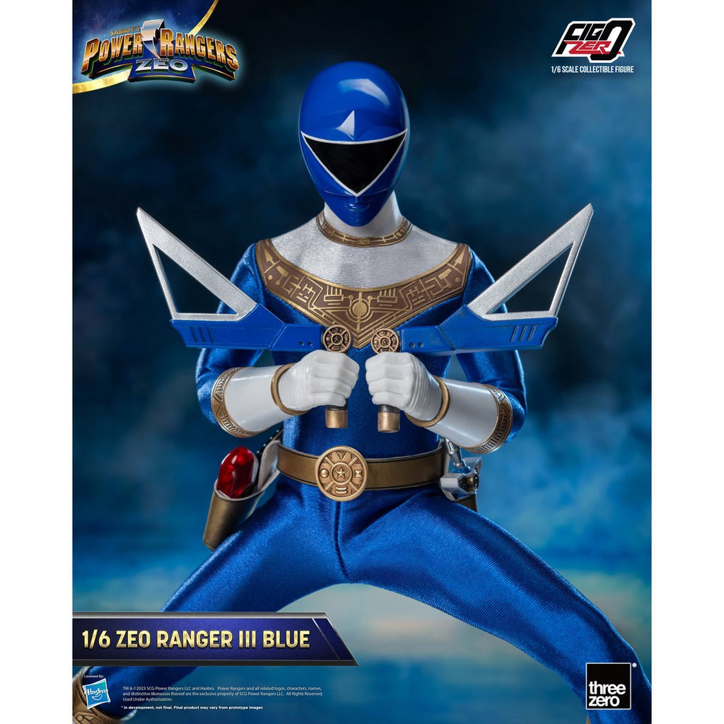 Power Rangers Zeo Blue Zeo Ranger III FigZero 1:6 Scale Action Figure