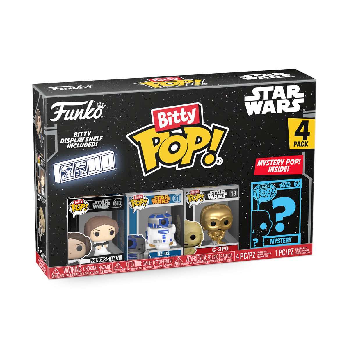 Star Wars Princess Leia Funko Bitty Pop! Mini-Figure 4-Pack