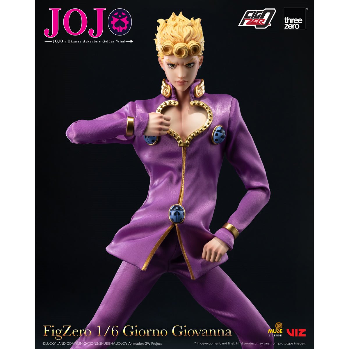 JoJos Bizarre Adventure: Golden Wind Giorno Giovanna FigZero 1:6 Scale Action Figure