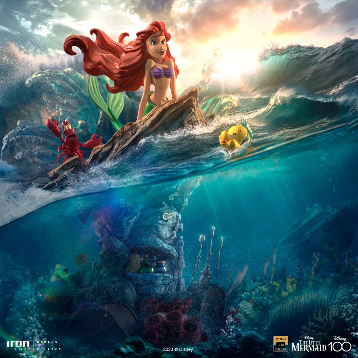 Disney 100 The Little Mermaid Deluxe Art Scale Limited Edition 1:10 Statue