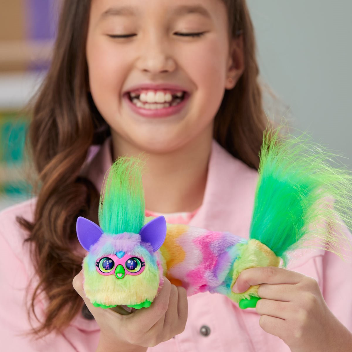 Furby DJ Furblets Can-Dee-Swirl Mini Electronic Plush Toy
