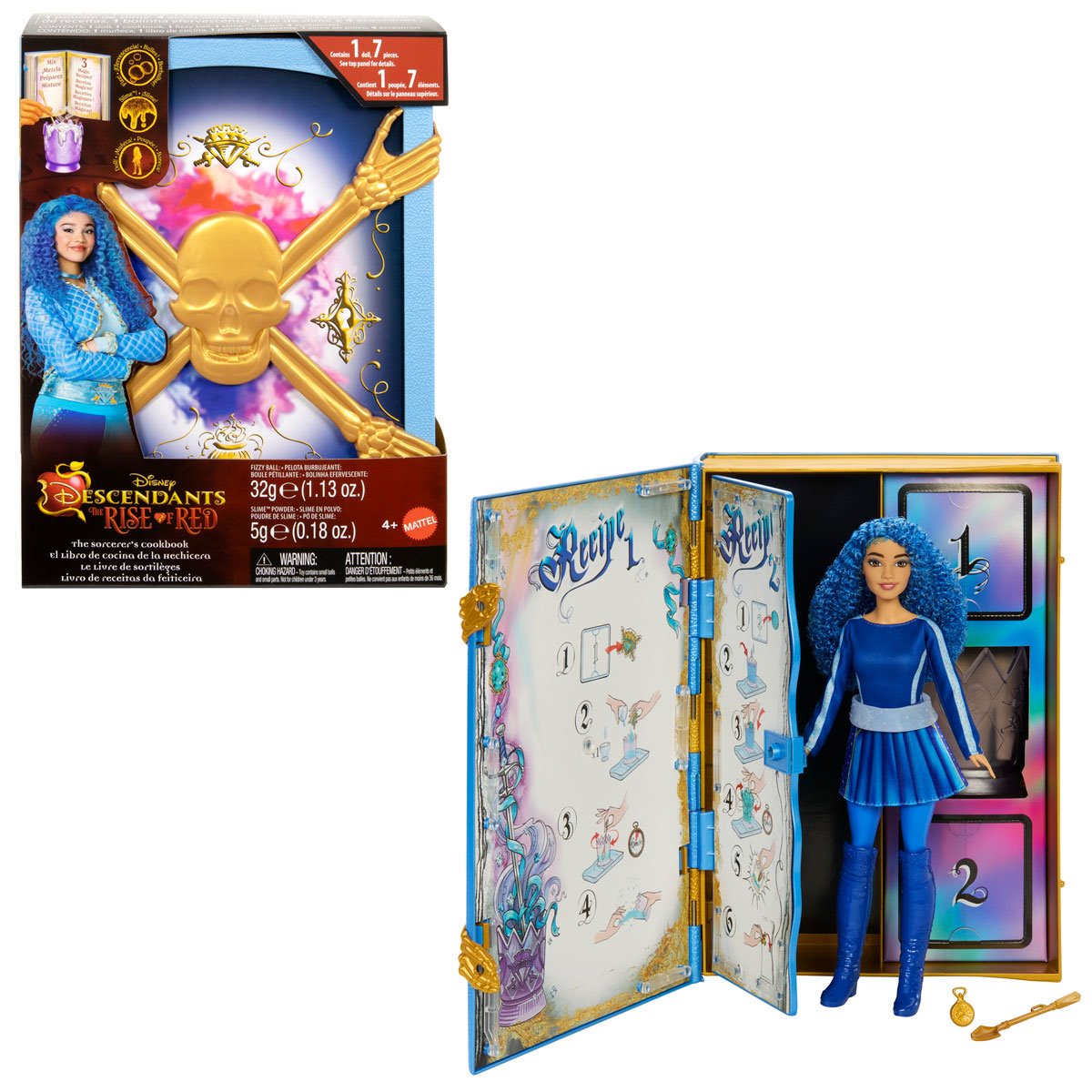 Disney Descendants: The Rise of Red The Sorcerer's Cookbook Chloe Doll