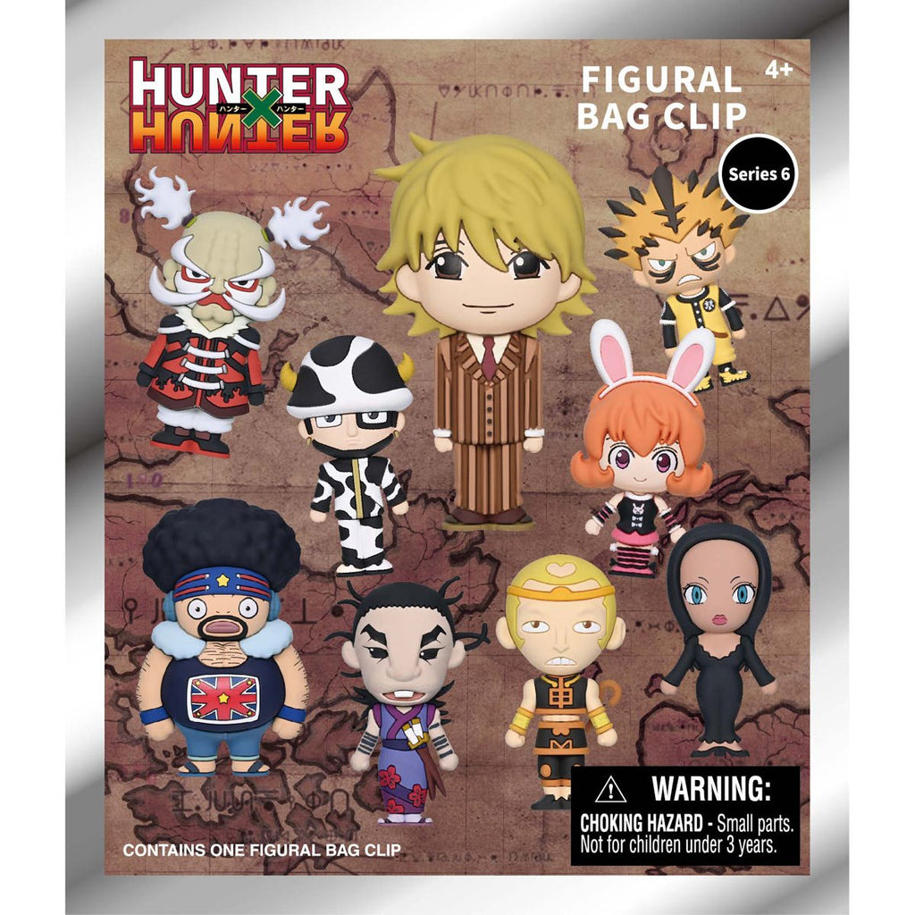 Hunter x Hunter Series 6 3D Foam Bag Clip Display Case of 24