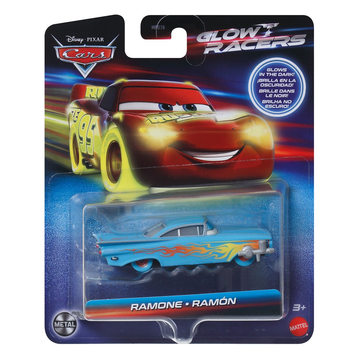 Cars Glow Racers 2026 Mix 1 Vehicle Case of 8