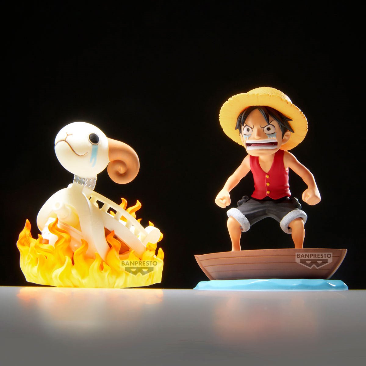 One Piece Monkey D. Luffy and Going Merry World Collectable Figure Log Stories Statue