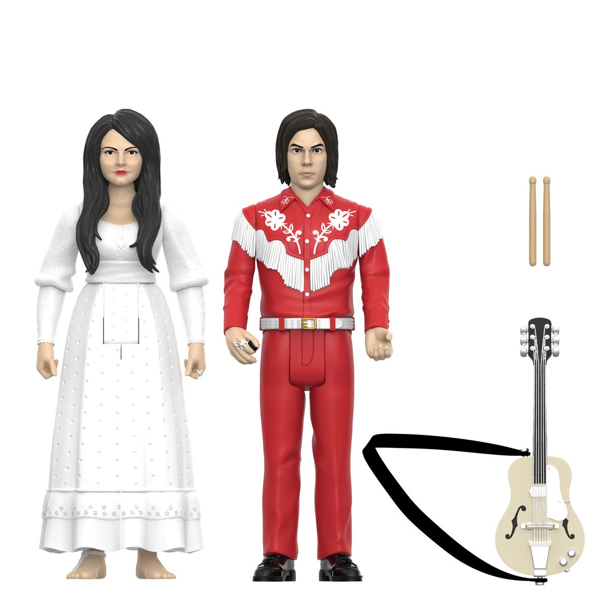 The White Stripes Elephant 3 3/4-Inch ReAction Figures 2-Pack