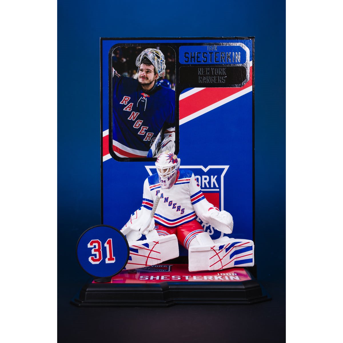 NHL SportsPicks New York Rangers Igor Shesterkin 7-Inch Posed Figure