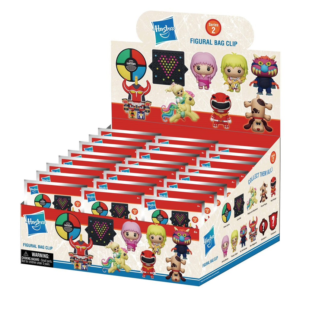 Hasbro Retro Toys Series 2 3D Foam Bag Clip Random 6-Pack