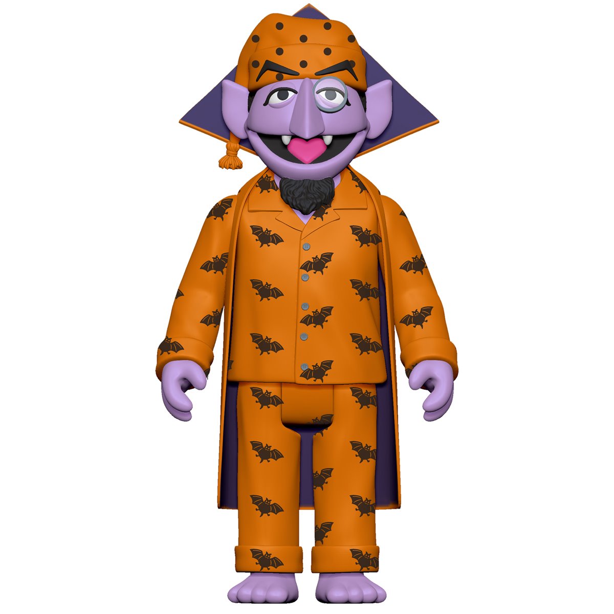 Sesame Street Count Von Count (PJs) 3 3/4-Inch ReAction Figure