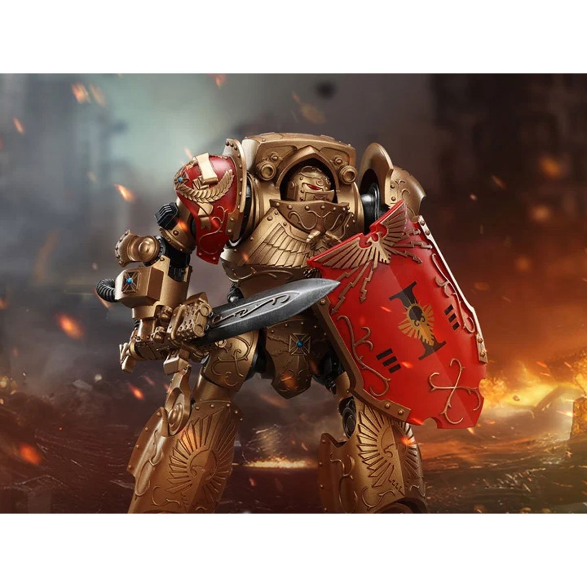 Joy Toy Warhammer The Horus Heresy Custodes Galatus Dreadnought 1:18 Scale Action Figure