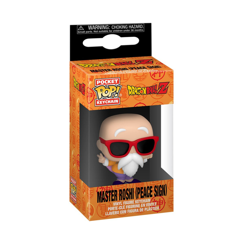 Dragon Ball Z Master Roshi Peace Sign Funko Pocket Pop! Key Chain