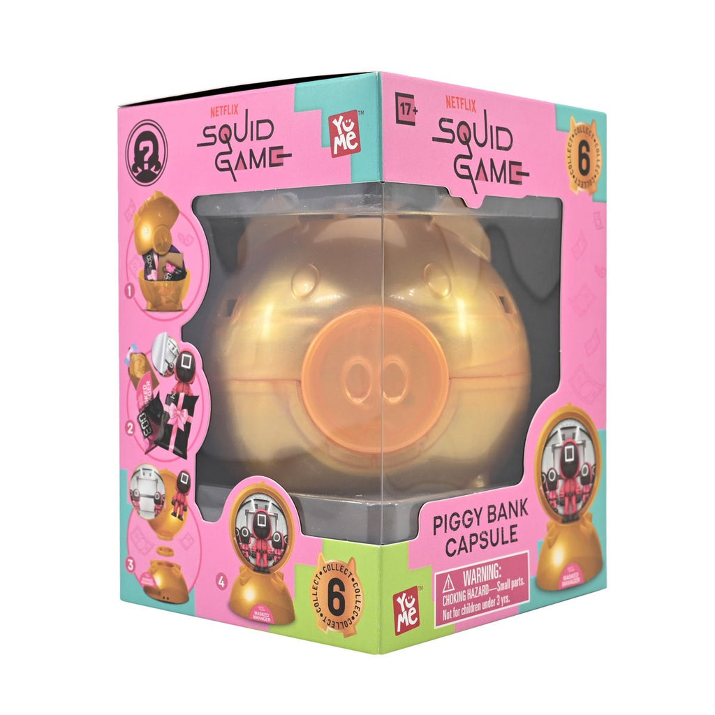 Squid Game Piggy Bank Capsule Blind-Box Mini-Figure Case of 6