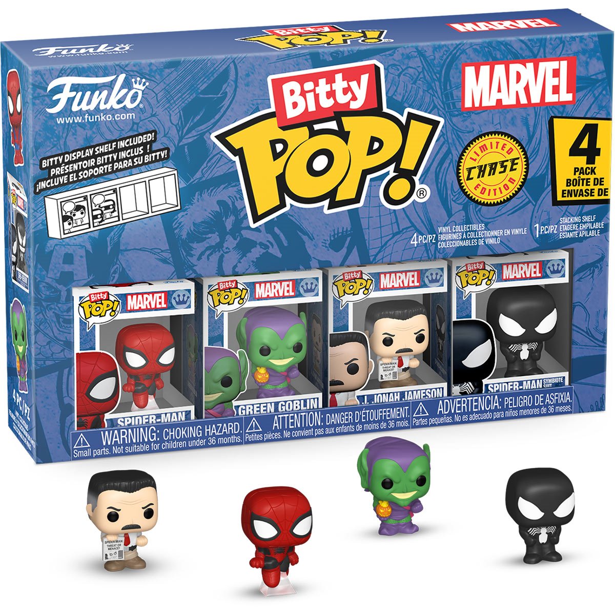 Spider-Man Funko Bitty Pop! Mini-Figure 4-Pack