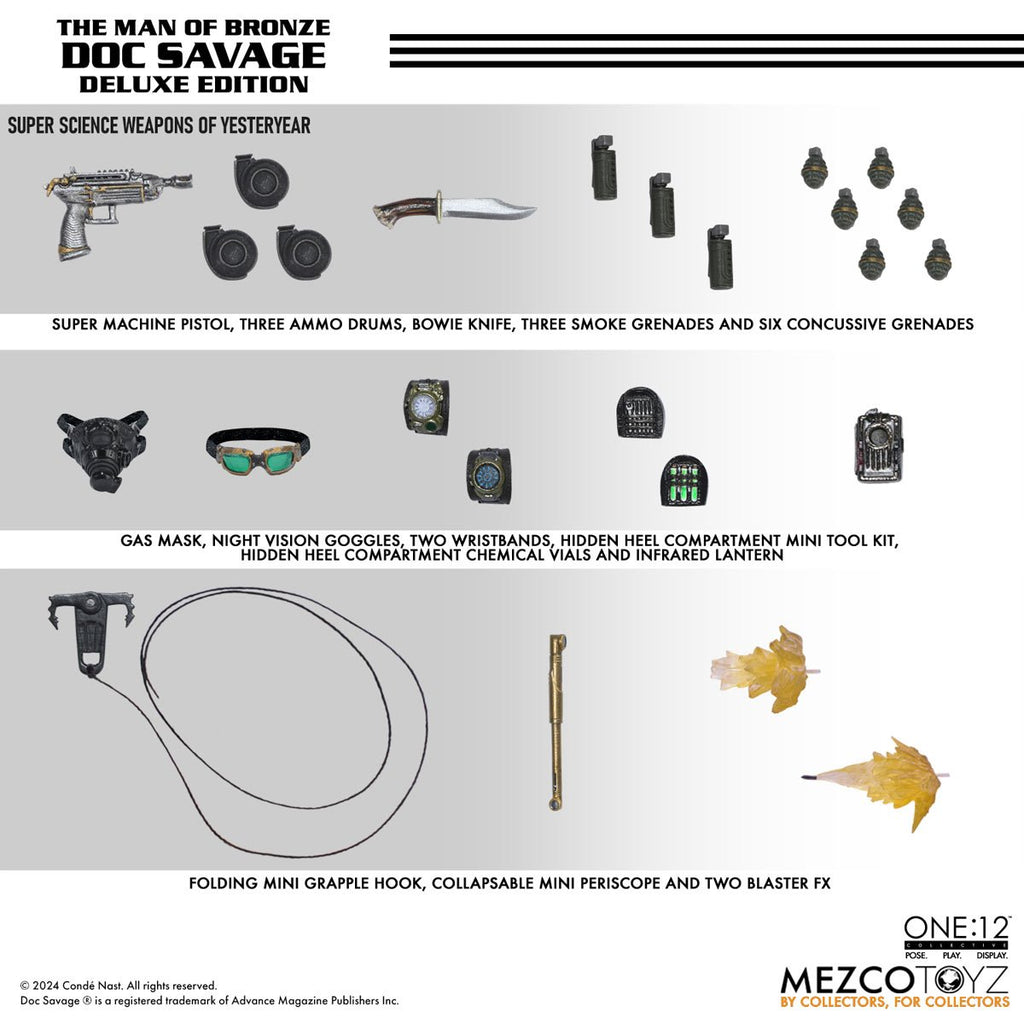 Doc Savage: The Man of Bronze Deluxe Edition One:12 Collective Action Figure
