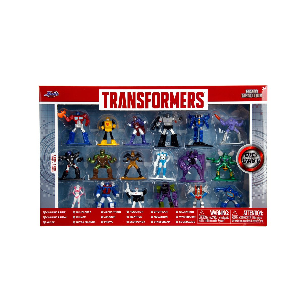 Transformers Nano MetalFigs Die-Cast Metal Mini-Figure Wave 3 18-Pack