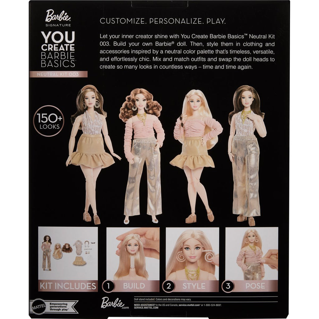Barbie You Create Barbie Basics Neutral Kit 003 Doll