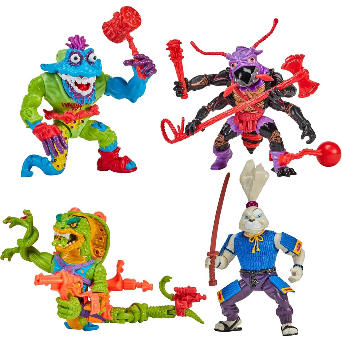 Teenage Mutant Ninja Turtles Classic Mutants Antrax Scale Tail Wyrm Usagi Action Figure 4-Pack