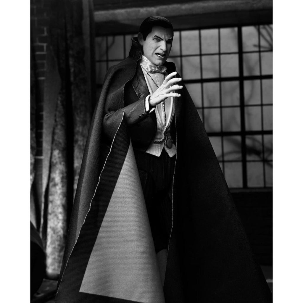 Universal Monsters Ultimate Dracula Carfax Abbey Black and White Version 7-Inch Scale Action Figure