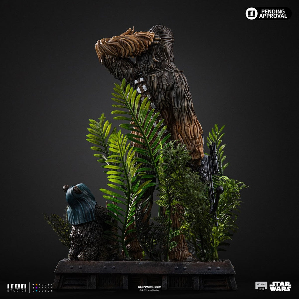 Star Wars: Return of the Jedi Chewbacca and Tokkat 1:10 Art Scale Limited Edition Statue